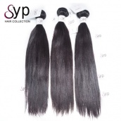 Luxury Brazilian Yaki Straight Virgin Remy Human Hair Extensions Tangle Free 3 or 4 Bundles Hair Weave Websites