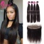 straight hair with lace frontal