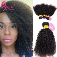 Malaysian Virgin Hair Afro Kinky Curly Hair Weave Luxury Best Human Hair Extensions 3 or 4 Bundles
