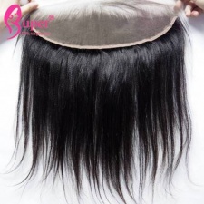 Real Virgin Remy Yaki Straight Ear To Ear Lace Frontal 13x4 With Baby Hair Bleached Knots