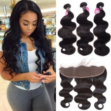 Burmese Body Wave Human Hair Bundles With Lace Frontal 13x4 All Virgin Hair Reviews