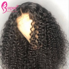 Super Virgin Hair 360 Lace Front Wigs 130% Density Best Curly Human Hair