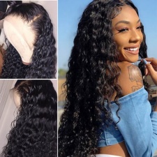 360 Human Hair Wigs For Black Women Deep Wave Natural Color 130% Density