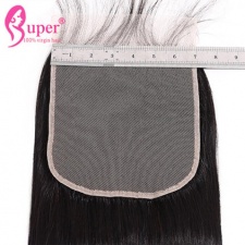 Undetectable Transparent Swiss Lace Closure 7x7 Human Hair Straight