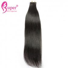 European Best Virgin Remy Straight Human Hair Double Sided Invisible Seamless Skin Weft Tape Hair Extensions UK