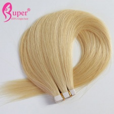 613 Blonde Colored Best Seamless Skin Weft Tape Hair Extensions Pre Bonded 16.18.20.22.24 inch