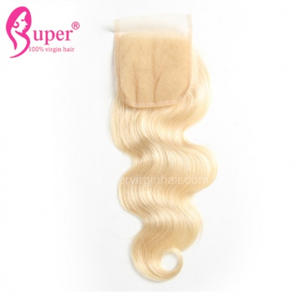 blonde hair closure