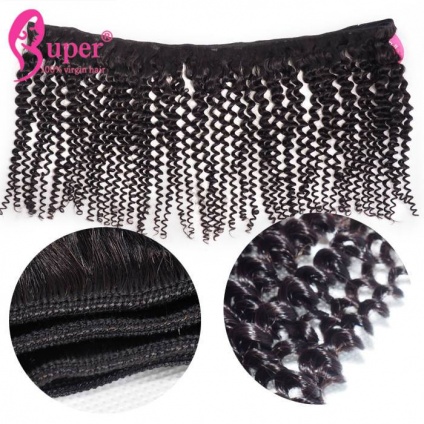 kinky curly hair weft