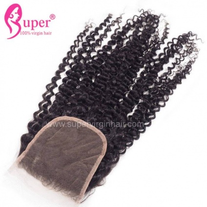 mongolian kinky curly lace closure