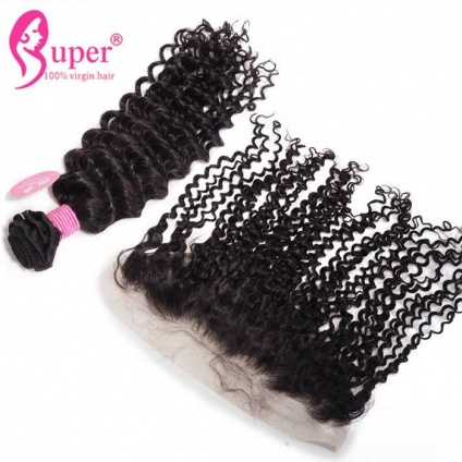 brazilian curly hair with frontal